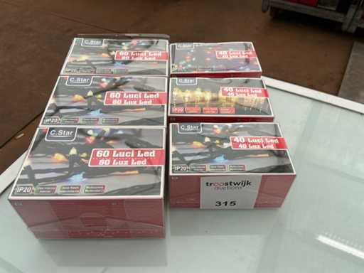 C.Star. Schutzart IP20. Weihnachten LED-Beleuchtung. (5-fach)