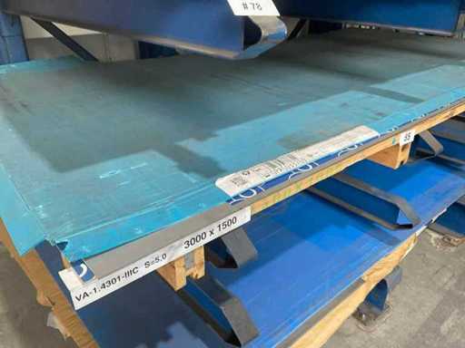 Konvolut Stahl Blech V2A III C 3,13 qm