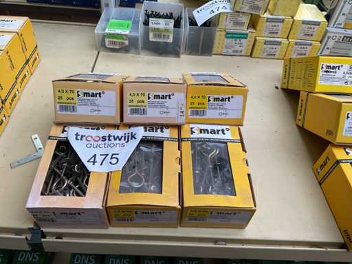 6 boxes of spring anchor with screw eye