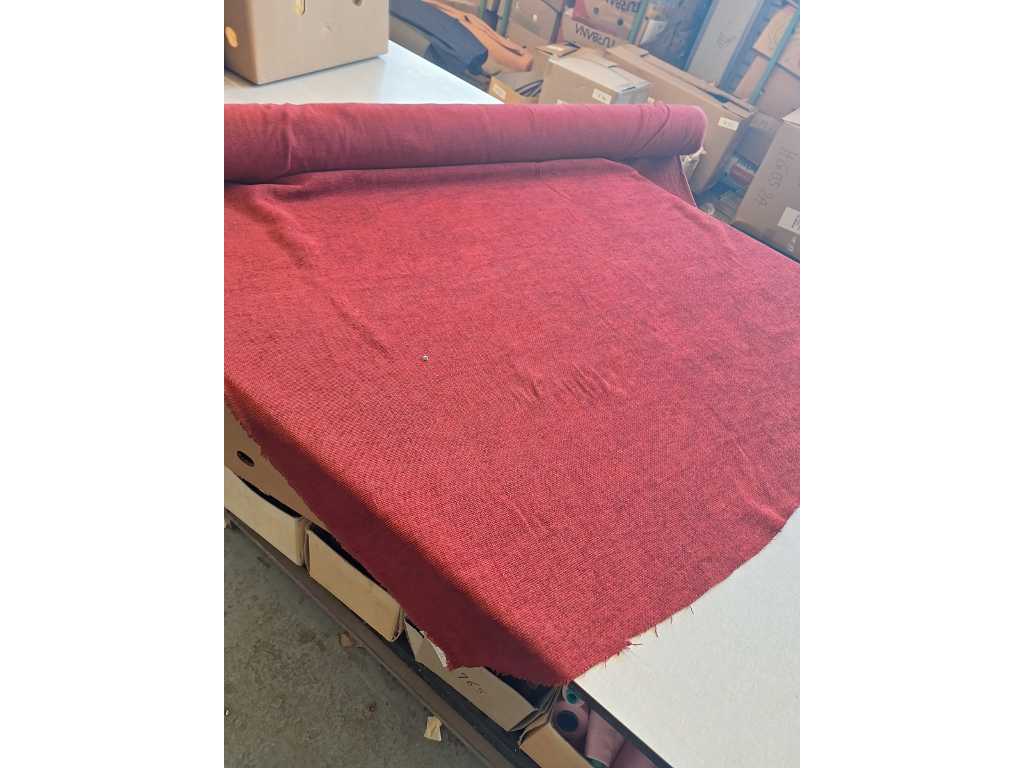 8.5m upholstery fabric red