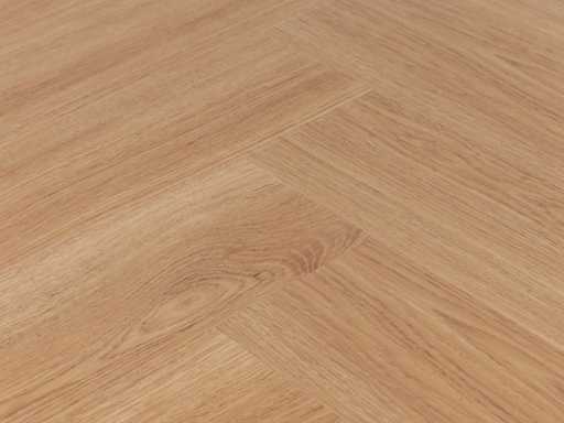 132 m2 PVC SPC click visgraat met geintegreerde onderlaag - 639 x 127 x 4+1 mm