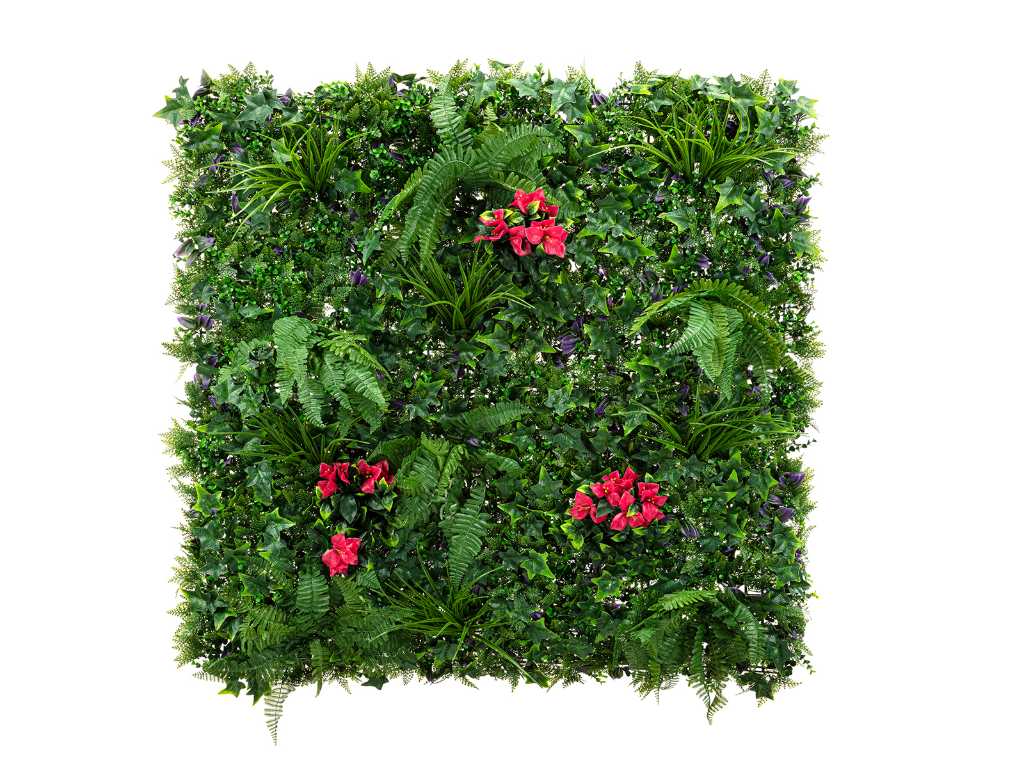 40 m² Artificial Hedge Exotica - 100 x 100 cm