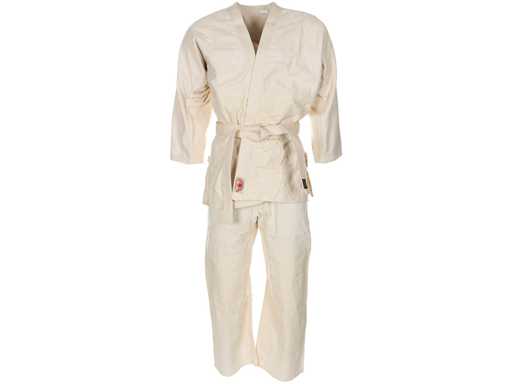 Ital. Judo Anzug, Natur, Jacke / Hose + Gürtel, neuwertig (Meier) (5x)