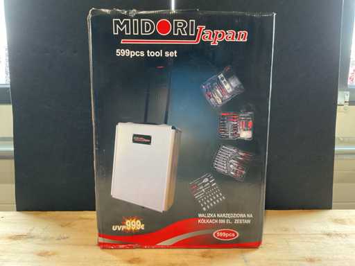 2025 Midori Japan 599 pcs Gereedschapskoffer