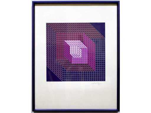 Victor Vasarely - silkscreen - framed
