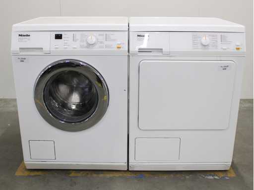 Miele W 3205 SoftCare System Wasmachine & Miele T 8803 C Softcare System Wasdroger