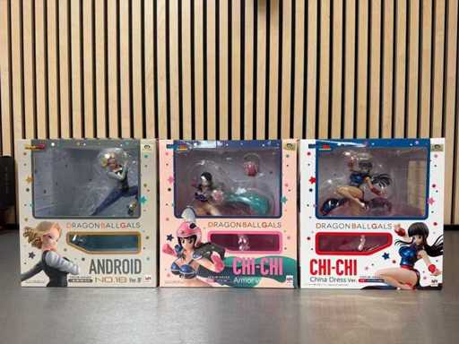 MegaHouse - Dragon Ball Gals Android 18 & Chi-Chi collection figures (3x)