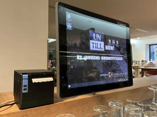 Poindus/Durapos - Registratore di cassa touchscreen (2x) con stampante per ricevute