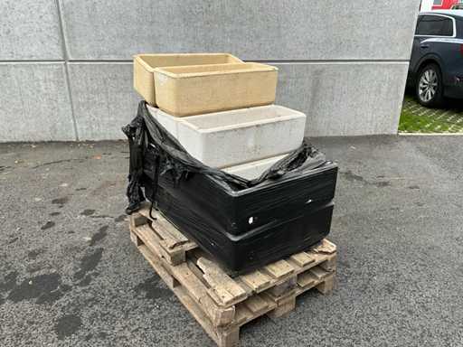 Batch of Italian flower boxes