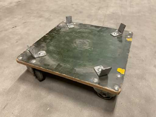 Batch of waste bin trolleys, approx. 16 pieces