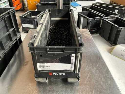 Würth 4,53 kg AHU Schraube M4 x 20 im stapelbaren Behälter