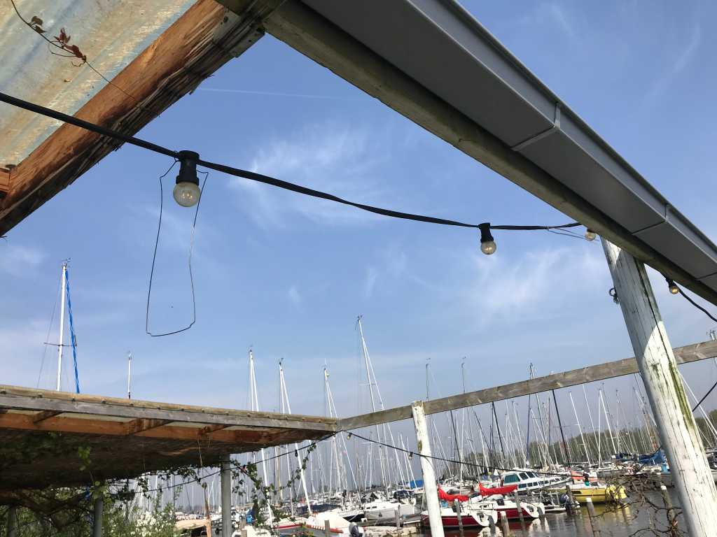 40 meter terrace cable with LED lighting
