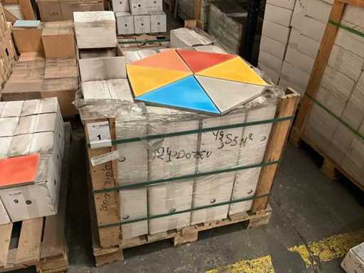 Triangolo patchwork VTN Cemento triangolare colorato Piastrelle per pavimento