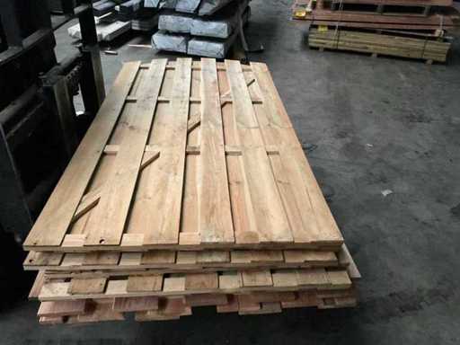 Tejghea de bar din lemn impregnată - 180x90 cm (4x)