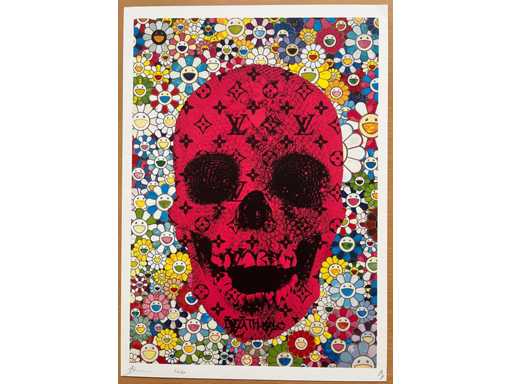 DEATH NYC: Damien Hirst Skull & Murakami Flowers