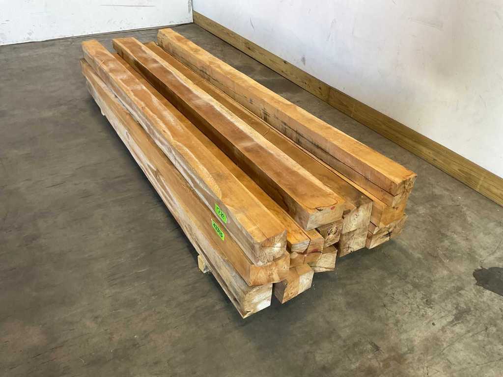 belka z drewna tekowego 240x11-13,5 cm (6x)