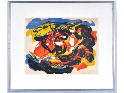 Karel Appel - Composition abstraite - Bon à tirer - 1960