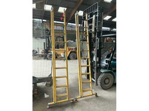 Échelle coulissante Staltor 2x10 en polyester (2x)