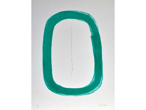 Lucio Fontana - concetto spaziale - couleur aquatinte