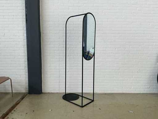 Clothes rack with mirror