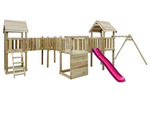 Plac zabaw z zjeżdżalnią 800x615x294 cm
