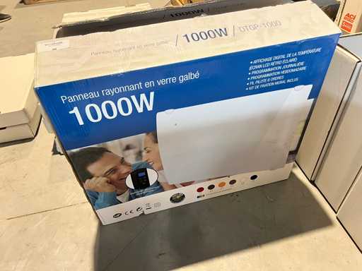 Delta Thermie - DTGP-1000 wit - Elektrische convector kachel