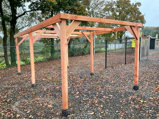 Carport construction Douglas - 720x310x210 cm