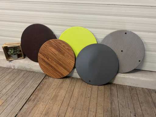 Topalit - Piano tavolo da terrazza Ø 70 cm (5x)