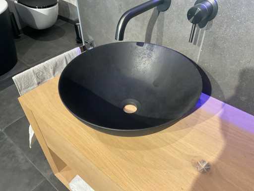 Looox – zeremisch roh – Waschbecken 40 cm