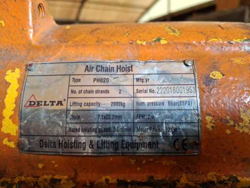 DELTA PH020 Pneumatic Winch