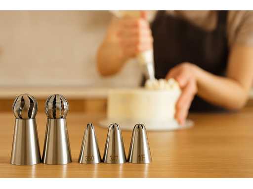 *NOI* Duze de țevi Miss Bakery's House din amestec de oțel inoxidabil (1500 de bucăți)