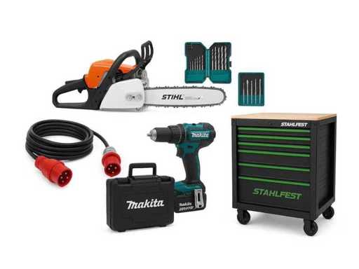 Delivery auction for building materials and electrical and hand tools