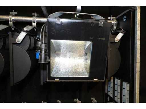 3x FLOODLIGHT SYMMETRIC  HQI 400 TS