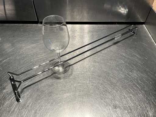 Console sospesa per bicchieri da vino in acciaio inossidabile (10x)