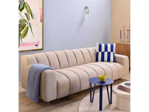 fonQ - Chmurowa sofa trzyosobowa - Beż - Zestaw sofy