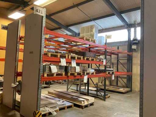 Heavy-duty shelf, with contents