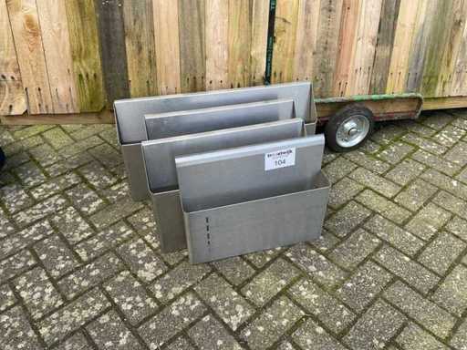 Coșuri de lucru din oțel inoxidabil (4x)