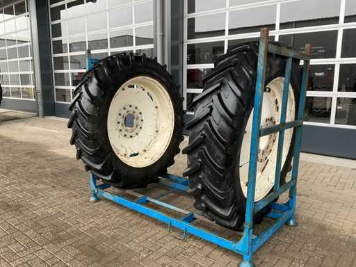 Michelin Agribib Tire with rim (2x)