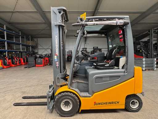2015 Serwis + UVV 06/2026 Jungheinrich EFG425 Evo 2 500 kg Triplex Electric Forklift 3rd + 4th Valve, 2 881 godzin