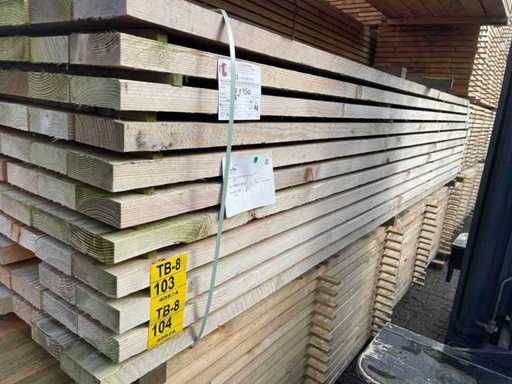 Douglas Beams Rough Sawn 4000x150x50mm (39x)