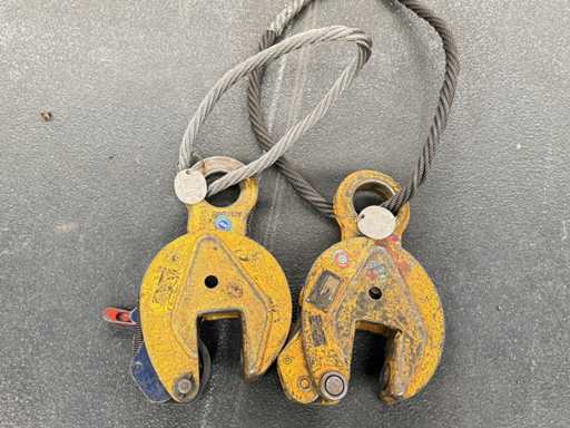   2 uchwyty do blachy / zaciski dźwigniowe