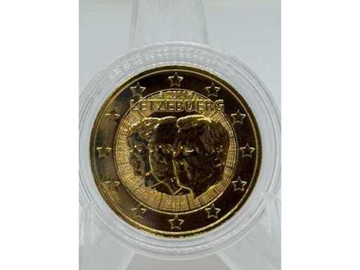 Plaqué or 2 euros – Famille grand-ducale (Charlotte, Jean & Henri) – Luxembourg 2011