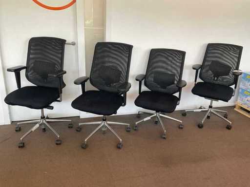 Chaise de bureau Vitra Meda Pro (4x)