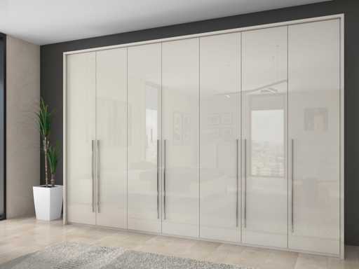 322cm kast, inclusief structuur en verlichting, soft-close functie