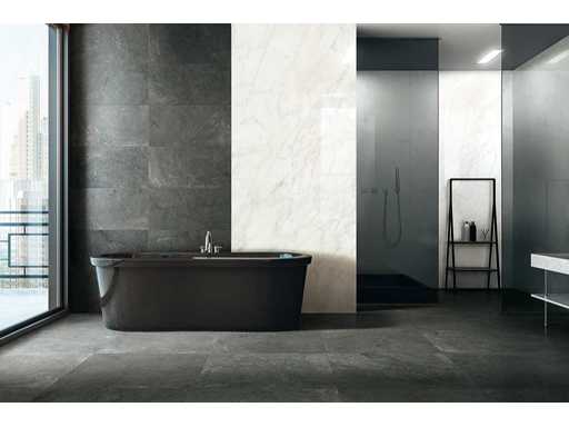 Floor tile 129.6m2 Marble White glossy 60x120cm rectified