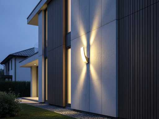  15W LED Wandlamp gebogen waterdicht (4x)