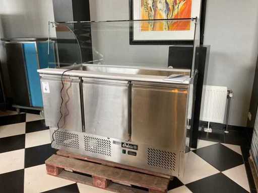 2022 Arktic 232798 koelwerkbank met opzetvitrine