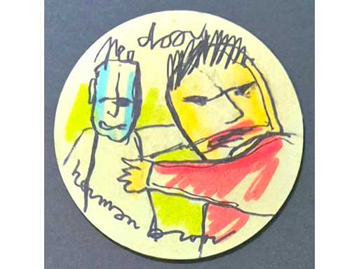 Bierviltje Herman Brood ‘Nee Door’