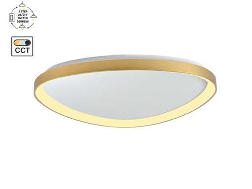 Lampe de plafond Auren 62cm 50W LED CCT 3 couleurs & 3 gradés (1x)
