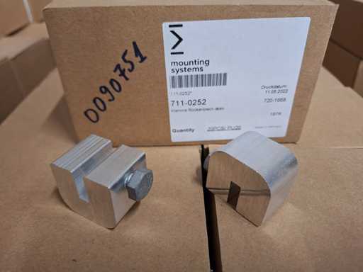 Fixtures MS3 PV, mounting systems Top clamp for back sheet